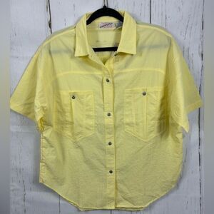 ‼️final must bundle‼️ NWT Just Cristina Boyfriend Shirt Button Down Yellow
